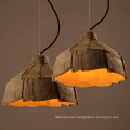 Industrial cement lamp shade ceiling lamp concrete hanging pendant light